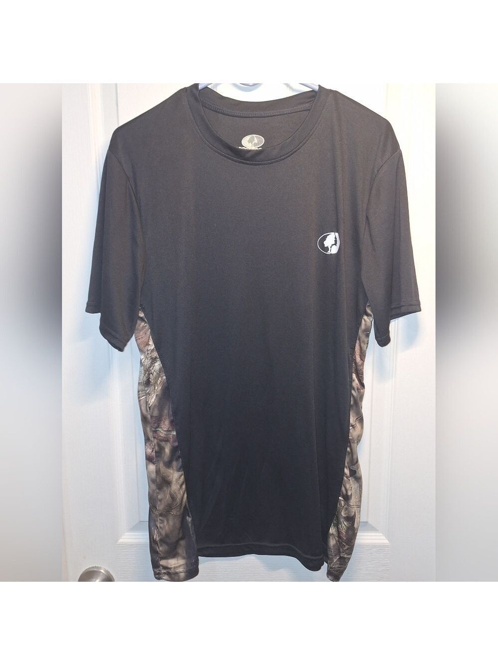 Mossy Oak Black Camouflage Short Sleeve T-Shirt XL
